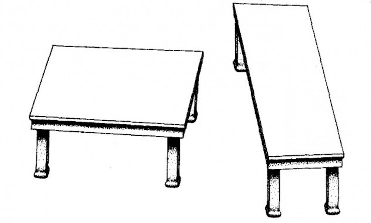 You know that the area of the tables is the same. But what do you see?